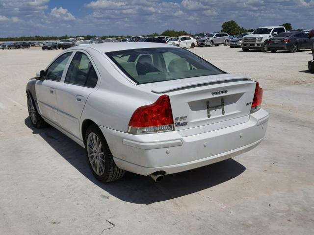 YV1RS592482698092 - 2008 VOLVO S60 2.5T WHITE photo 3