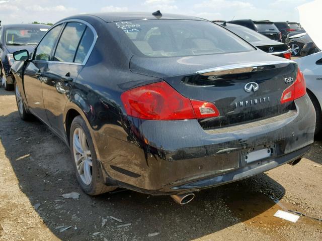 JN1CV6AR0BM352539 - 2011 INFINITI G37 BLACK photo 3