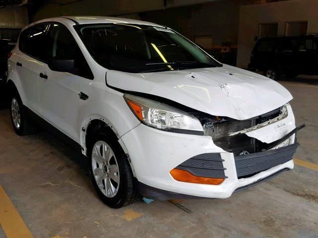 1FMCU0F73EUC10447 - 2014 FORD ESCAPE S WHITE photo 1