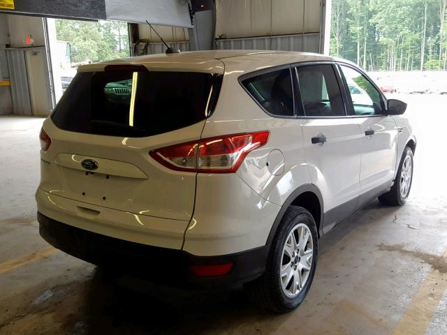 1FMCU0F73EUC10447 - 2014 FORD ESCAPE S WHITE photo 4