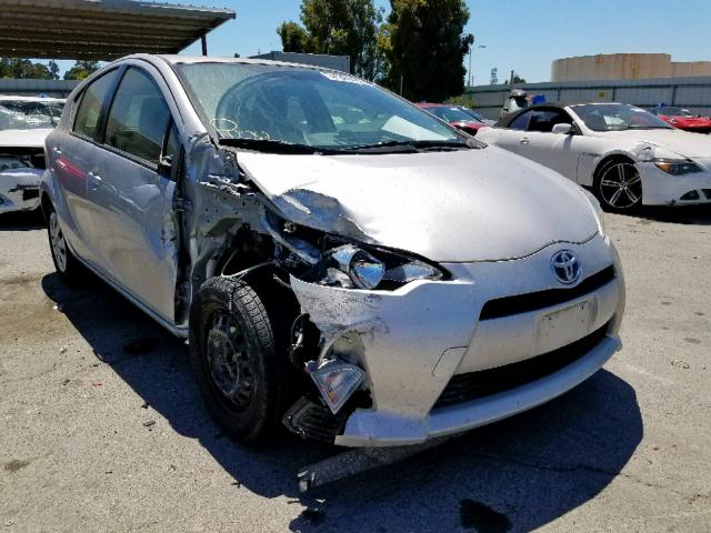 JTDKDTB30D1532659 - 2013 TOYOTA PRIUS C SILVER photo 1