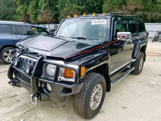 5GTDN13E978107259 - 2007 HUMMER H3 BLACK photo 2