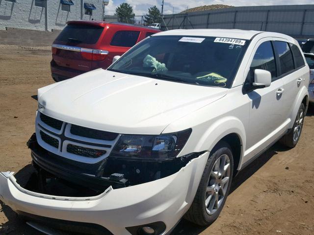 3C4PDDEG9KT794566 - 2019 DODGE JOURNEY GT WHITE photo 2