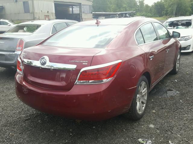 1G4GC5GGXAF298766 - 2010 BUICK LACROSSE C MAROON photo 4