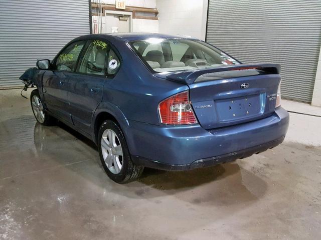 4S4BL84C254208931 - 2005 SUBARU LEGACY OUT BLUE photo 3