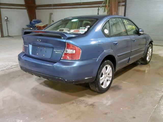 4S4BL84C254208931 - 2005 SUBARU LEGACY OUT BLUE photo 4