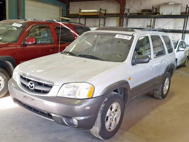 4F2CZ96174KM33011 - 2004 MAZDA TRIBUTE ES 银色 照片 2