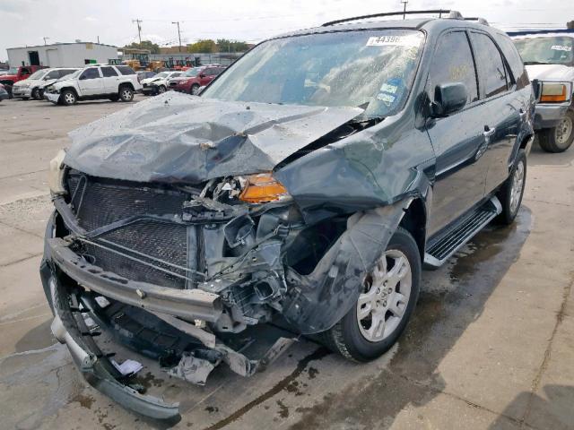 2HNYD18625H516377 - 2005 ACURA MDX TOURIN GRAY photo 2