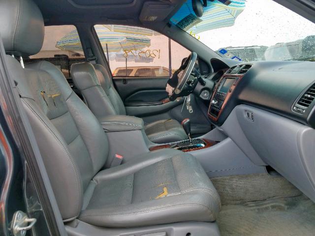 2HNYD18625H516377 - 2005 ACURA MDX TOURIN GRAY photo 5