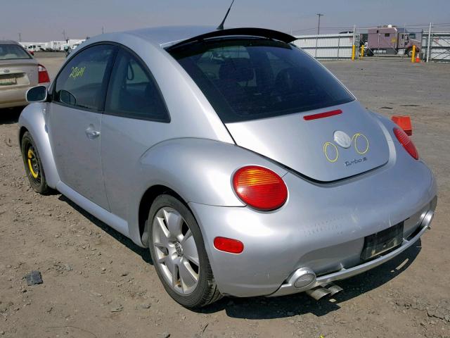 3VWFE21C03M429640 - 2003 VOLKSWAGEN NEW BEETLE SILVER photo 3