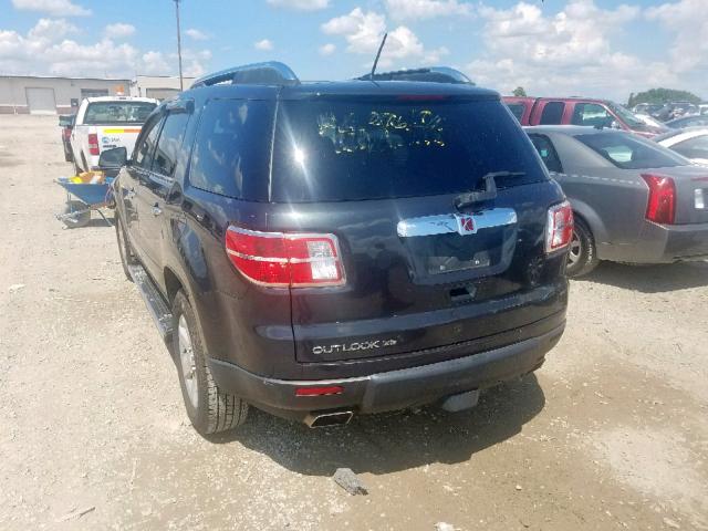 5GZER23707J122246 - 2007 SATURN OUTLOOK XR შავი ფოტო 3