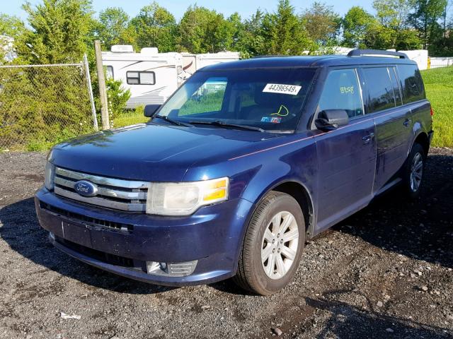 2FMGK5BC1BBD20213 - 2011 FORD FLEX SE BLUE photo 2