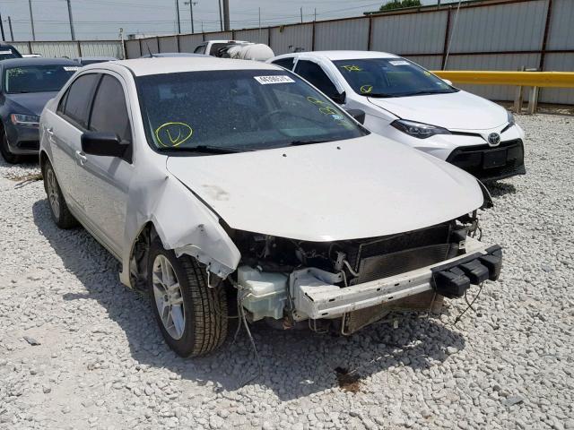 3FAHP0GA1BR329053 - 2011 FORD FUSION S WHITE photo 1