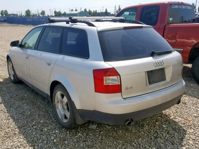 WAUTC68E14A021394 - 2004 AUDI A4 1.8 AVA SILVER photo 3