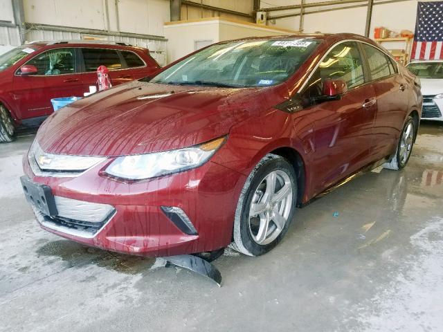 1G1RA6S54HU145278 - 2017 CHEVROLET VOLT LT RED photo 2