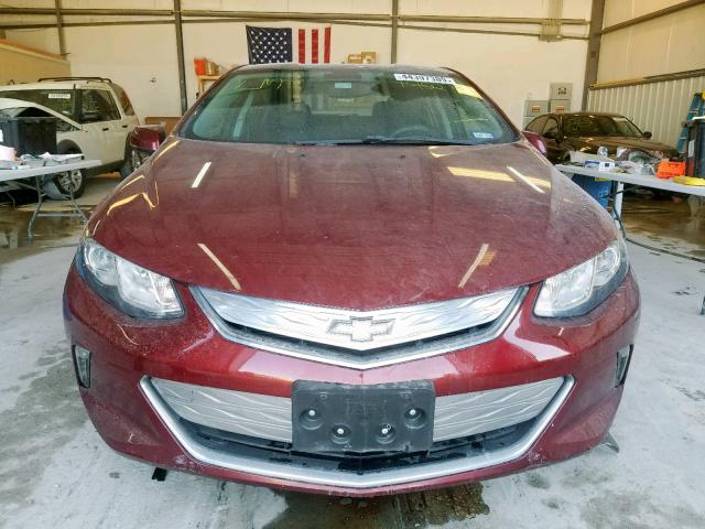 1G1RA6S54HU145278 - 2017 CHEVROLET VOLT LT RED photo 9