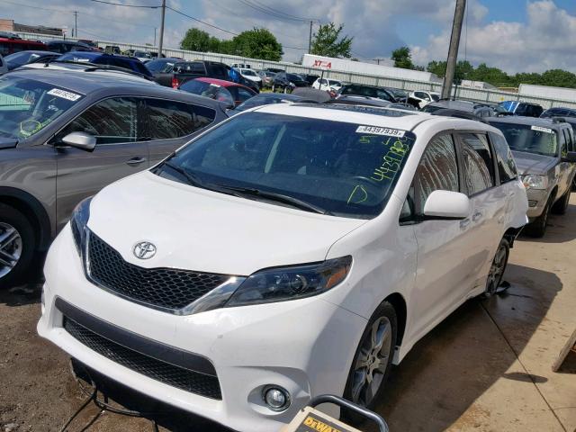 5TDXK3DCXFS631262 - 2015 TOYOTA SIENNA SPO WHITE photo 2