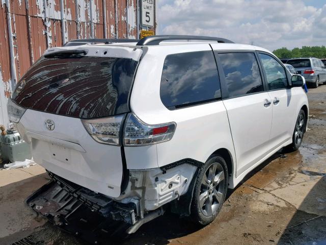 5TDXK3DCXFS631262 - 2015 TOYOTA SIENNA SPO WHITE photo 4