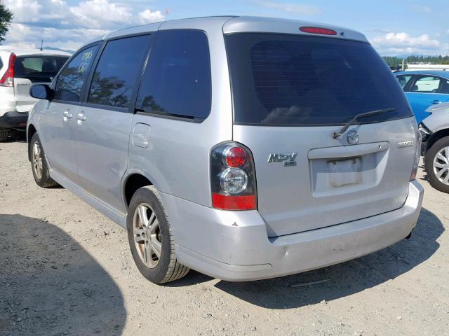 JM3LW28A050550611 - 2005 MAZDA MPV WAGON SILVER photo 3