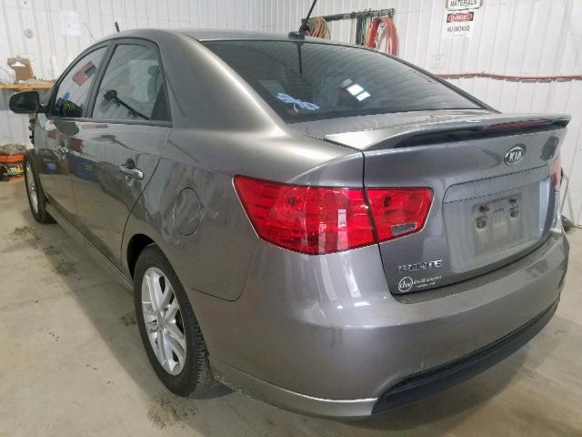 KNAFU4A20C5474542 - 2012 KIA FORTE EX SILVER photo 3