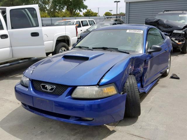 1FAFP42X84F103585 - 2004 FORD MUSTANG GT BLUE photo 2