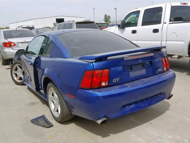 1FAFP42X84F103585 - 2004 FORD MUSTANG GT BLUE photo 3