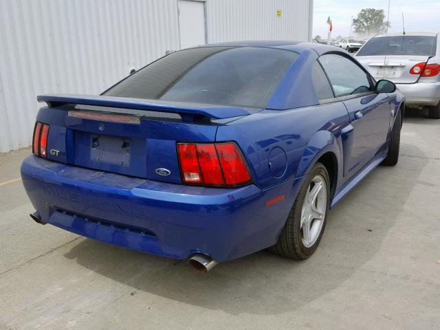 1FAFP42X84F103585 - 2004 FORD MUSTANG GT BLUE photo 4