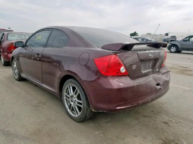JTKDE167550035999 - 2005 TOYOTA SCION TC მუქწითელი ფოტო 3
