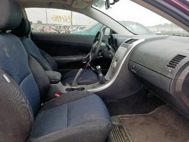 JTKDE167550035999 - 2005 TOYOTA SCION TC მუქწითელი ფოტო 5