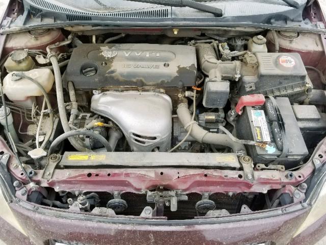 JTKDE167550035999 - 2005 TOYOTA SCION TC მუქწითელი ფოტო 7