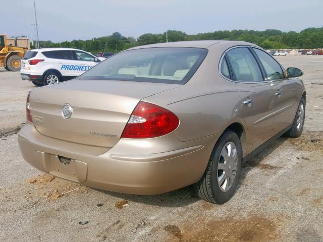 2G4WC532051267450 - 2005 BUICK LACROSSE C GOLD photo 4