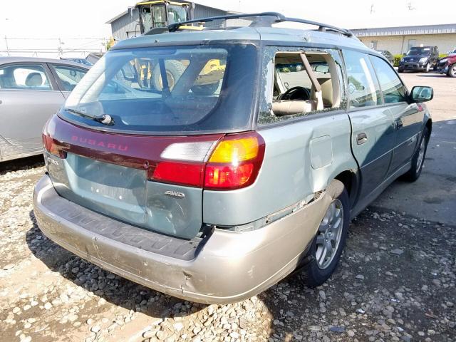 4S3BH675346612878 - 2004 SUBARU LEGACY OUT GREEN photo 4