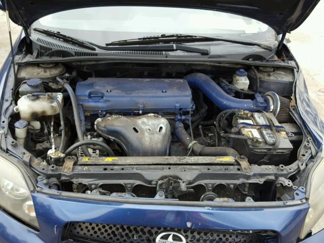 JTKDE167380266940 - 2008 TOYOTA SCION BLUE photo 7