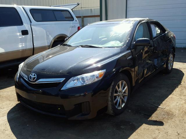 4T1BB3EK9BU143860 - 2011 TOYOTA CAMRY HYBR BLACK photo 2