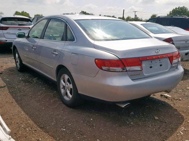 KMHFC46F36A075357 - 2006 HYUNDAI AZERA SE GRAY photo 3