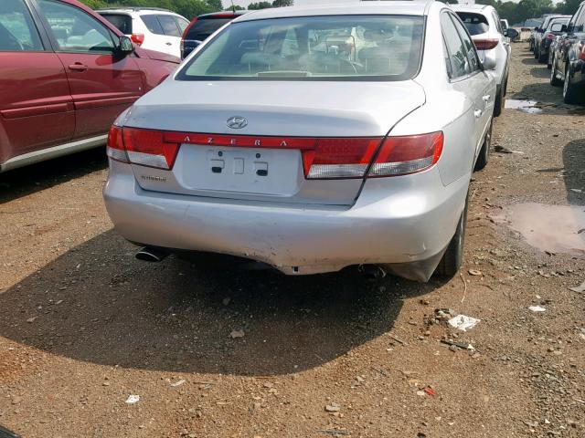 KMHFC46F36A075357 - 2006 HYUNDAI AZERA SE GRAY photo 9