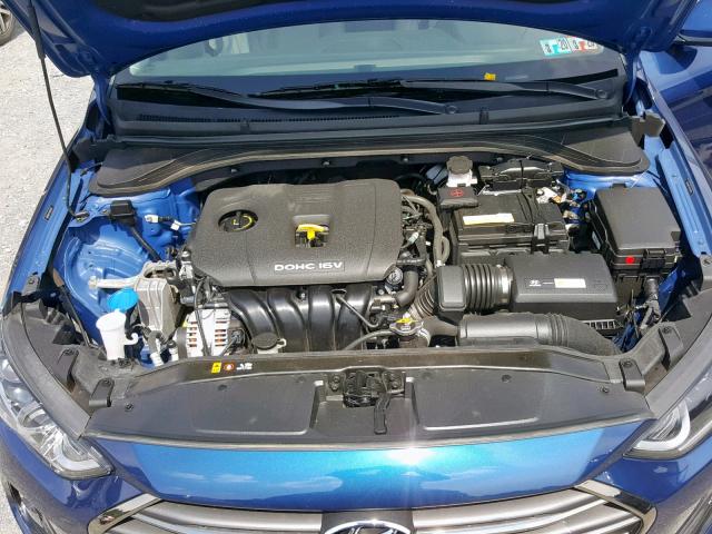 5NPD84LF1HH036036 - 2017 HYUNDAI ELANTRA BLUE photo 7