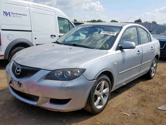 JM1BK32F161527859 - 2006 MAZDA 3 I SILVER photo 2