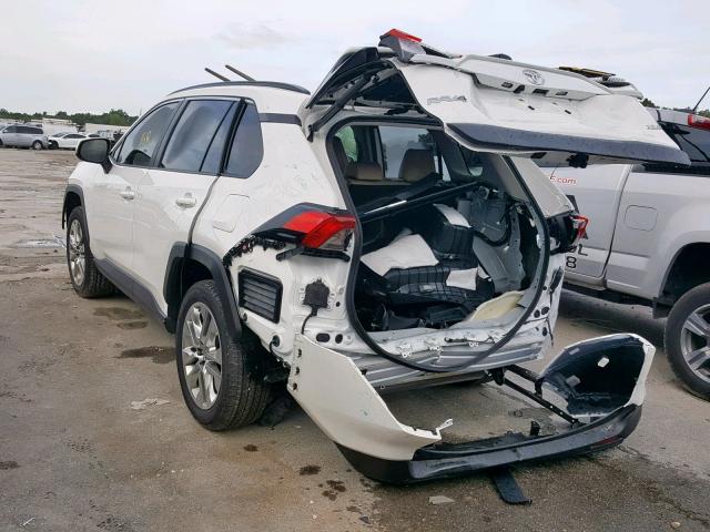 JTMC1RFV8KD010501 - 2019 TOYOTA RAV4 XLE P WHITE photo 3