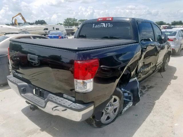 5TFEY5F19AX078796 - 2010 TOYOTA TUNDRA CRE BLACK photo 4