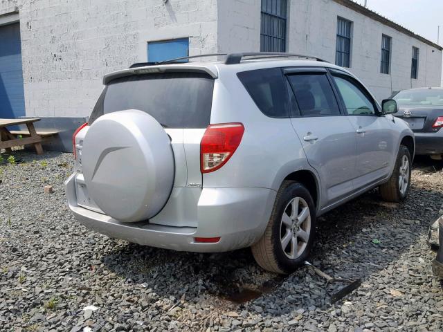 JTMBD31V175119133 - 2007 TOYOTA RAV4 LIMIT SILVER photo 4