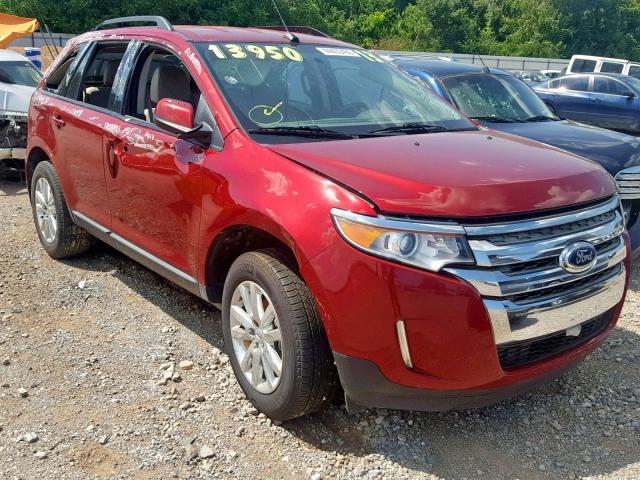 2FMDK3JC4DBB53003 - 2013 FORD EDGE SEL RED photo 1