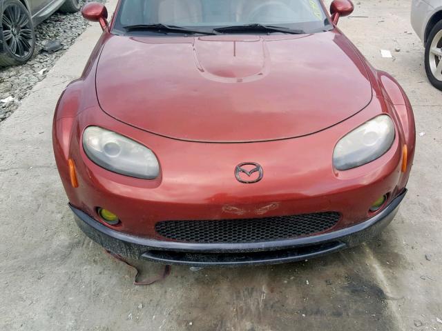 JM1NC25F760111837 - 2006 MAZDA MX-5 MIATA MAROON photo 9