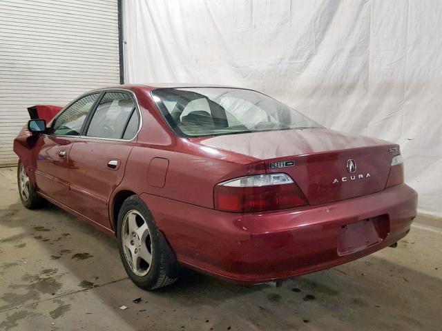 19UUA56642A052947 - 2002 ACURA 3.2TL RED photo 3