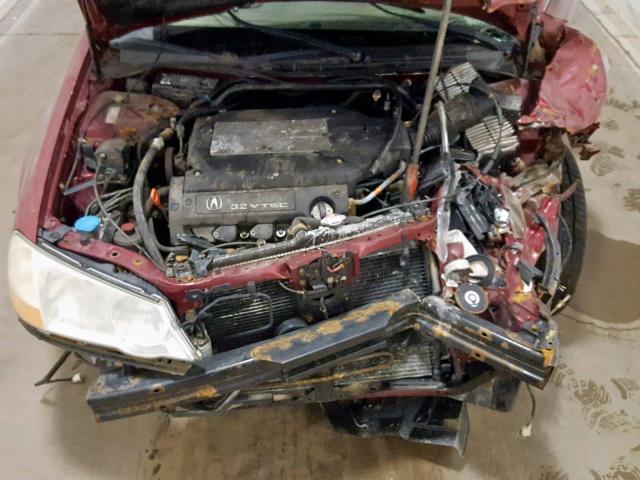 19UUA56642A052947 - 2002 ACURA 3.2TL RED photo 7