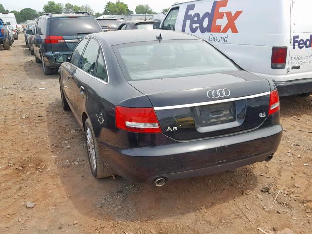 WAUDH74F77N067142 - 2007 AUDI A6 3.2 QUA BLACK photo 3