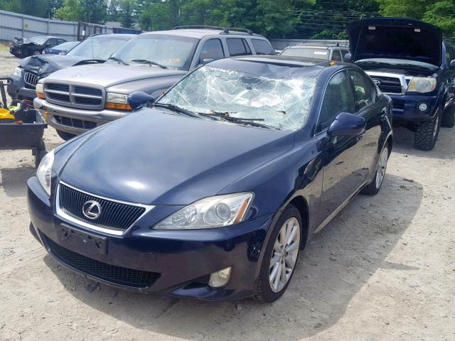 JTHCK262585021841 - 2008 LEXUS IS 250 BLUE photo 2