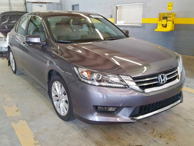 1HGCR2F81EA101238 - 2014 HONDA ACCORD EXL GRAY photo 1