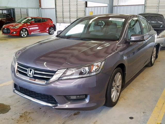 1HGCR2F81EA101238 - 2014 HONDA ACCORD EXL GRAY photo 2