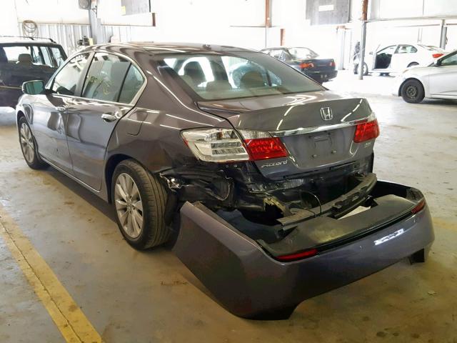 1HGCR2F81EA101238 - 2014 HONDA ACCORD EXL GRAY photo 3